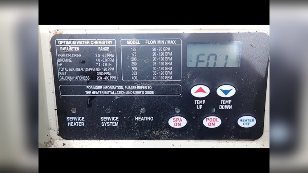 Pentair Pool Heater Error Codes E01