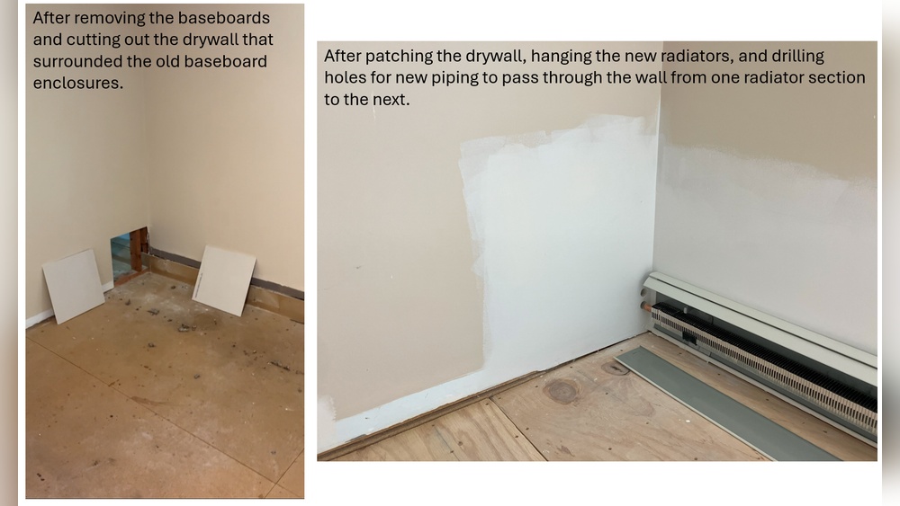 Building A Wall Over A Baseboard Heater